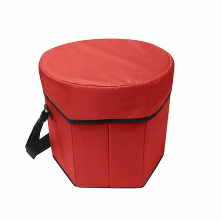 WHOLE-IN-ONE Folding Portable Game Cooler Seat - Red WH3006343